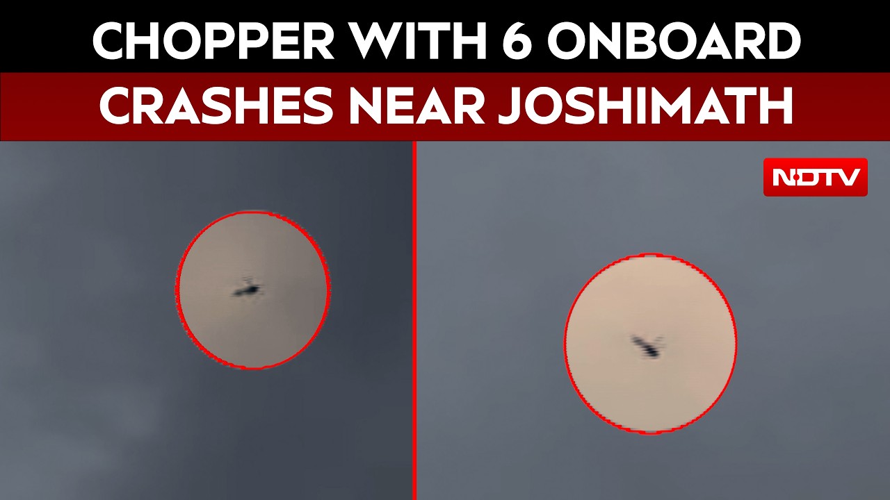 Uttarakhand Chopper Crash | Chopper With 6 Onboard Crashes Near Joshimath, CM Pushkar Dhami Confirms