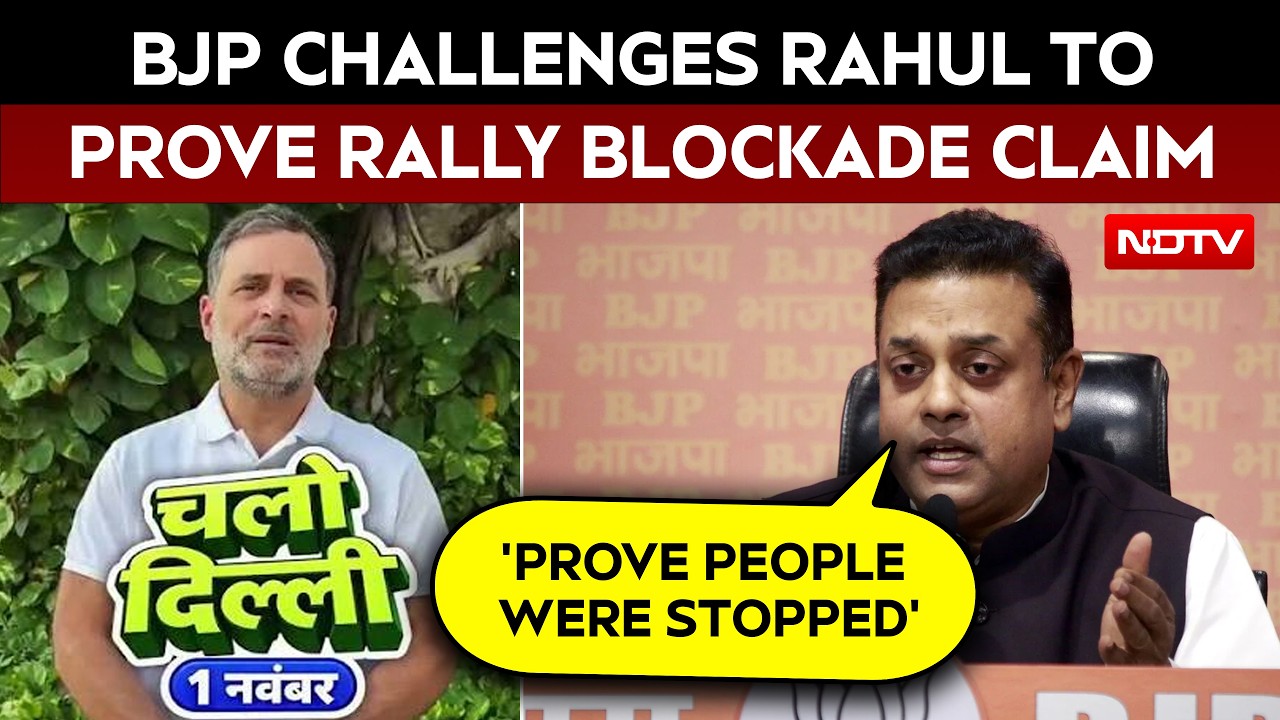 Rahul Gandhi News | Sambit Patra Hits Back At Rahul's Claim That Centre Is Blocking Rally-Goers