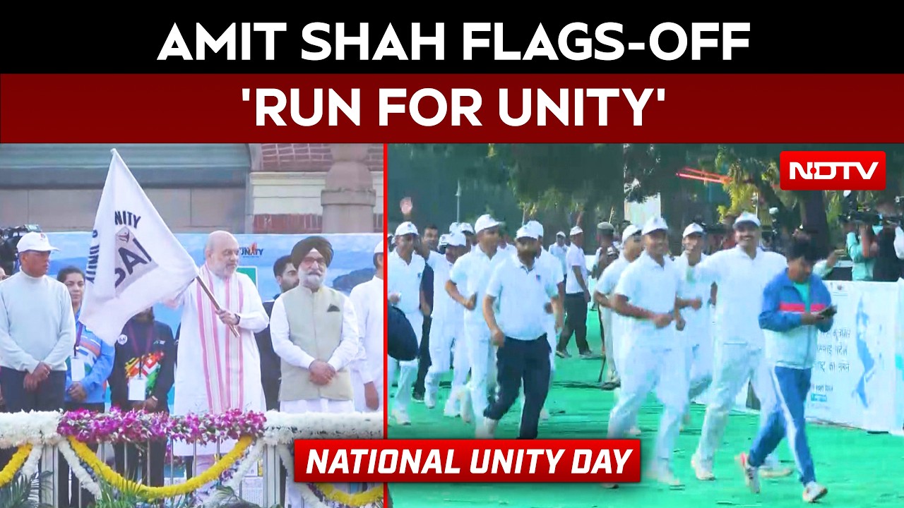 National Unity Day | Home Minister Amit Shah Flags-Off 'Run For Unity' On Sardar Patel's Anniversary