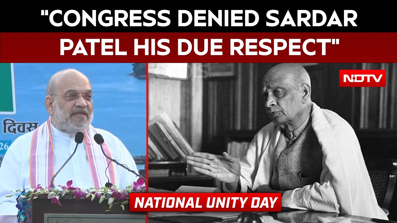 Amit Shah Targets Congress Over Sardar Patel's Legacy, Says PM Modi Gave Him His Due Respect