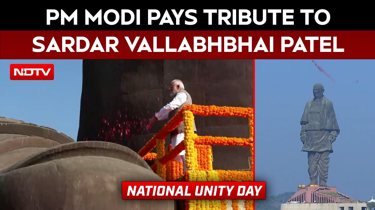 PM Modi Pays Tribute To Sardar Patel At Statue Of Unity On 151st Birth Anniversary, To Lead Parade