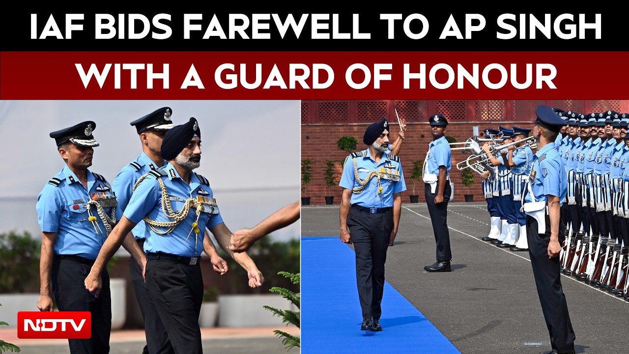 Final Salute After 42 Years: Air Chief Marshal AP Singh Receives Guard Of Honour In Farewell