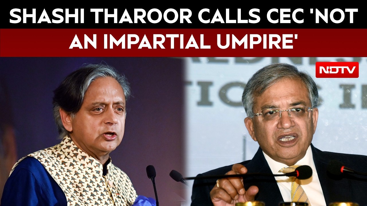 Shashi Tharoor Calls CEC 'Not An Impartial Umpire' | INDIA Bloc's Impeachment Move Against CEC