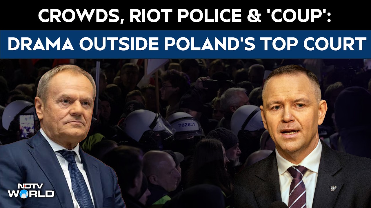 Poland Constitutional Court Showdown: Protesters, Police Gather As Court Crisis Boils Over