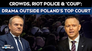 Poland Constitutional Court Showdown: Protesters, Police Gather As Court Crisis Boils Over