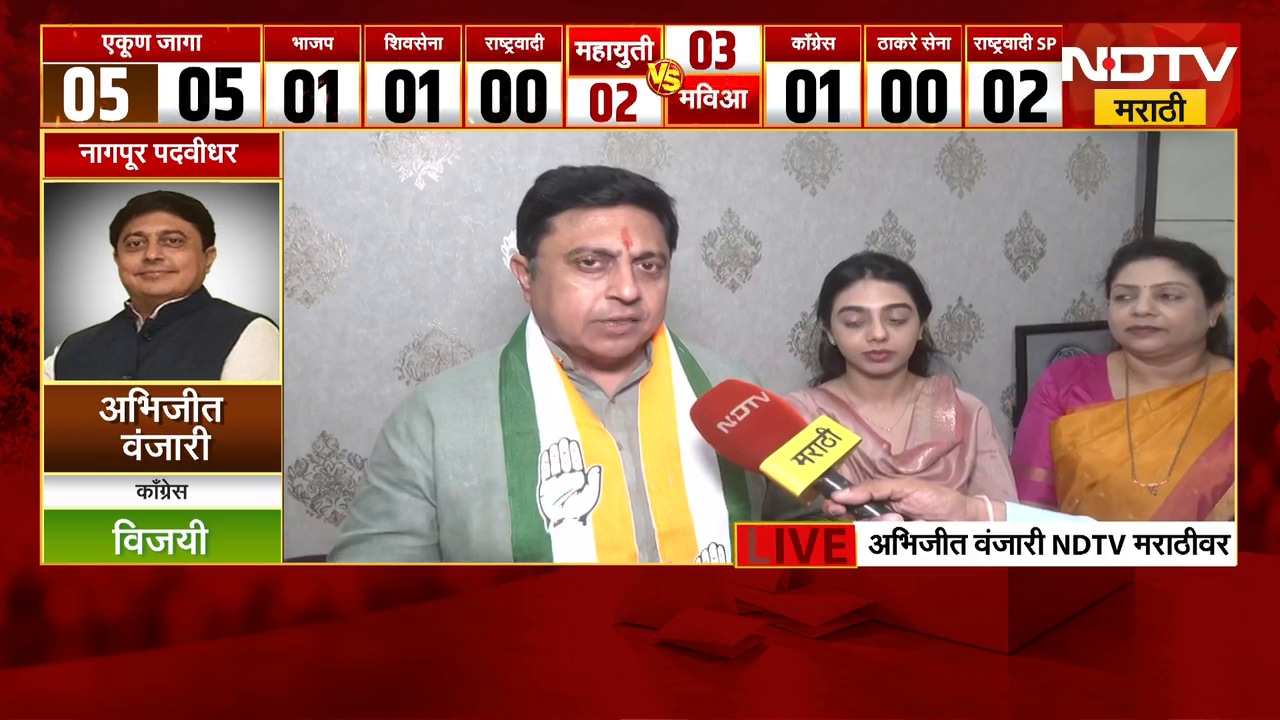 Nagpur MLC Election Result | नागपूर आता काँग्रेसचा गड, विजयानंतर अभिजीत ...