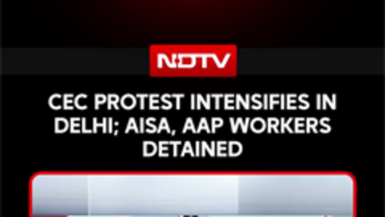 CEC Protest News | CEC Protest Intensifies In Delhi; AISA, AAP Workers Detained