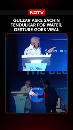 Gulzar Asks Sachin Tendulkar For Water, Gesture Goes Viral