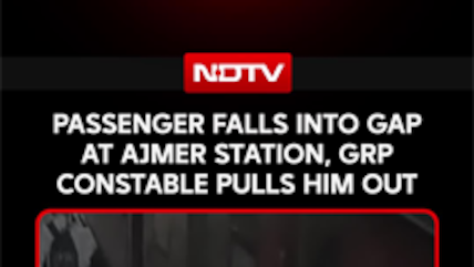 Viral: Passenger Falls Into Gap At Ajmer Station, GRP Constable Pulls Him Out