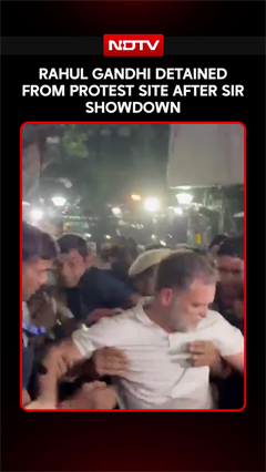 Rahul Gandhi Detained From Protest Site After SIR Showdown