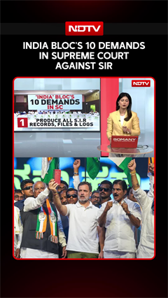 INDIA Bloc's 10 Demands In Supreme Court Against SIR, Seeks Nationwide Stay