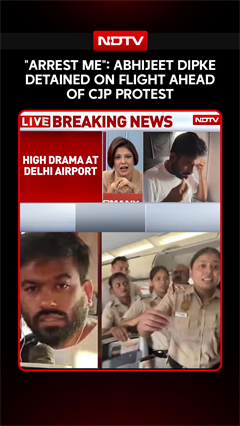 "Arrest Me": CJP Founder Abhijeet Dipke Detained In Flight Ahead Of Jantar Mantar Protest