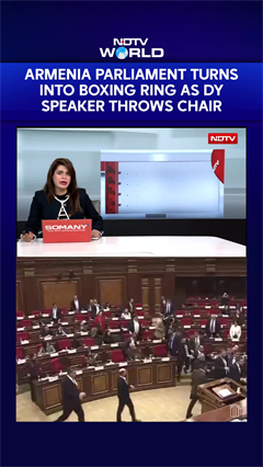 Armenia Parliament Turns Into Boxing Ring As Deputy Speaker Throws Chair