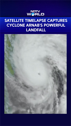 Cyclone Arnab: Satellite Timelapse Captures Cyclone's Powerful Landfall On India's East Coast
