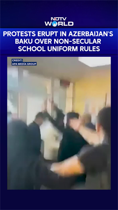 Video: Protests Erupt in Azerbaijan's Baku Over Non-Secular School Uniform Rules