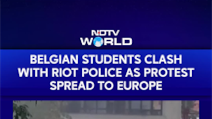 Belgium Anti-Austerity Protest Turns Violent As Masked Demonstrators Clash With Riot Police
