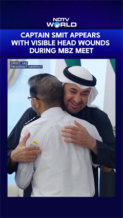 Captain Smit Machchhar Honoured: Flydubai Pilot Appears With Visible Head Wounds During MBZ Meet
