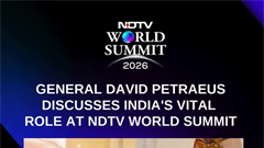 General Petraeus Praises India's Rise Ahead Of NDTV World Summit 2026