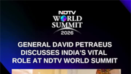 General Petraeus Praises India's Rise Ahead Of NDTV World Summit 2026