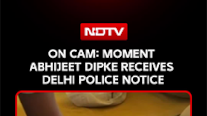 Moment Abhijeet Dipke Receives Delhi Police Notice On Cam