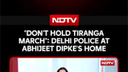 CJP Protest | "Don't Hold Tiranga March": Delhi Police At Abhijeet Dipke's Home