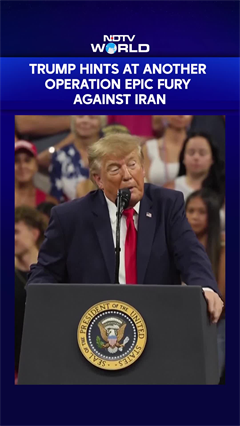 US Iran War | Trump Hints At Another US Military Operation Against Iran, Says 'Little Epic Fury'