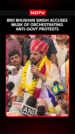 Brij Bhushan Singh Blames Elon Musk For Anti-Government Protests, Alleges Conspiracy
