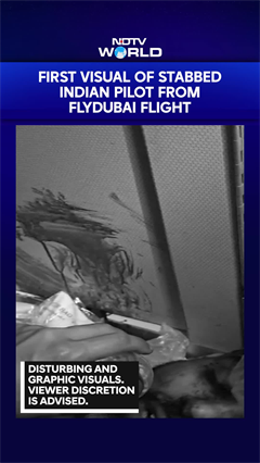 First Visuals Of Stabbed Indian Pilot Smit Machchhar From Flydubai Flight | Flydubai Hijack