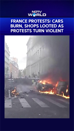 France In Flames: Cars Torched, Shops Looted As Cost-Of-Living Protests Turn Violent
