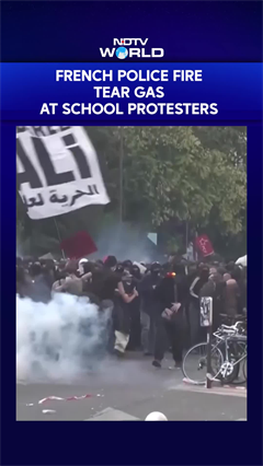 French Police Fire Tear Gas as More Than 2,50,000 Rally Nationwide for School Funding