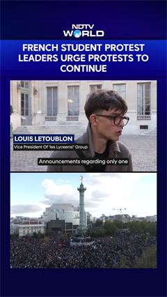 Video: French Student Leaders Reject Government Plan, Call For Bigger Protests Next Week