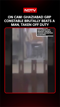 Video: On Cam: Ghaziabad GRP Constable Brutally Beats A Man, Taken Off Duty