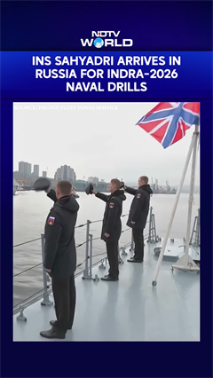 Indra-2026 Naval Exercise: INS Sahyadri Arrives In Russia For Naval Drills In Sea Of Japan