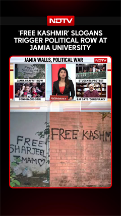 'Free Kashmir' Slogans Trigger Political Row At Jamia University