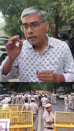 दिल्&zwj;ली में आज विपक्ष का मार्च, देखिए जंतर-मतर के आसपास कैसा है माहौल?