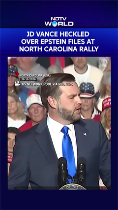 JD Vance Heckled Over Epstein Files At North Carolina Rally