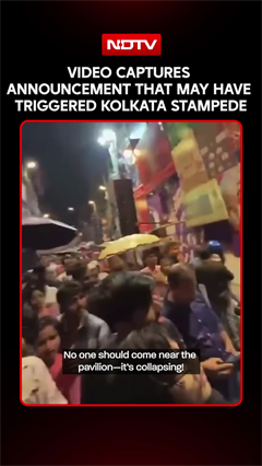 'Pandal Is Collapsing': On Camera, Kolkata Puja Crowd Scrambles, Then An Announcement