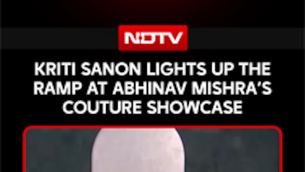 Kriti Sanon Lights Up The Ramp At Abhinav Mishra's Couture Showcase