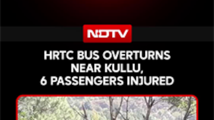 Himachal Road Mishap: HRTC Bus Overturns On Kullu Route; Six Passengers Injured