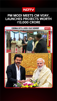 PM Modi Meets CM Vijay In Chennai, Launches Development Projects Worth ₹13,000 Crore
