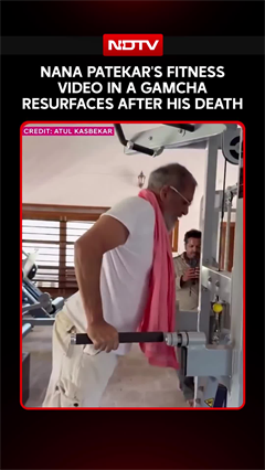 Old Viral Video of Nana Patekar Doing Tricep Dips in a Gamcha Resurfaces After His Death
