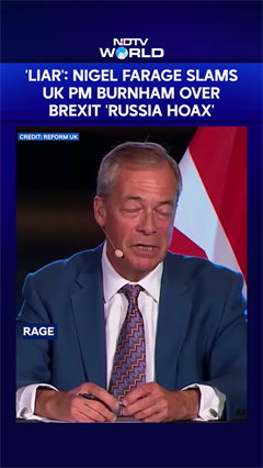 Nigel Farage Slams PM Over Brexit 'Russia Hoax', Calls Andy Burnham A 'Liar' | UK news