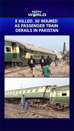 Pakistan Train Derails in Central Pakistan, Causing 6 Deaths and Injuring Dozens of People