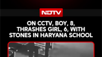 On CCTV, Class 3 Student Thrashes Girl With Stones In Haryana School
