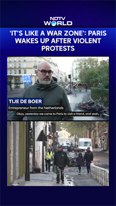 "Hell": Paris Wakes Up To Smoke, Damage And Fear After Violent Unrest | France Protests