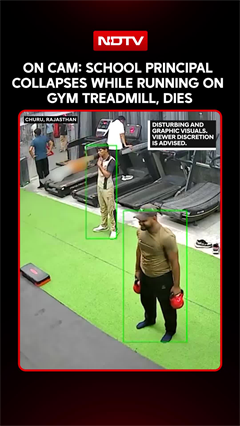 Video: Rajasthan School Principal Collapses While Running On Treadmill In Gym, Dies Later
