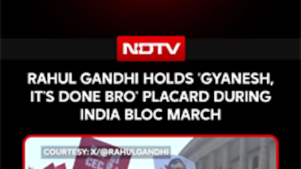 "Gyanesh, It's Done, Bro": Rahul Gandhi As He Leads March To Election Commission's Office