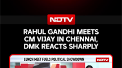 Rahul Gandhi's Lunch Meet With Tamil Nadu CM Vijay Draws Criticism From DMK