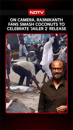 On Camera, Rajinikanth Fans Smash Coconuts To Celebrate 'Jailer 2' Release