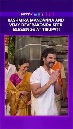 After Meeting Vijay, Rashmika Mandanna And Vijay Deverakonda Seek Blessings At Tirupati